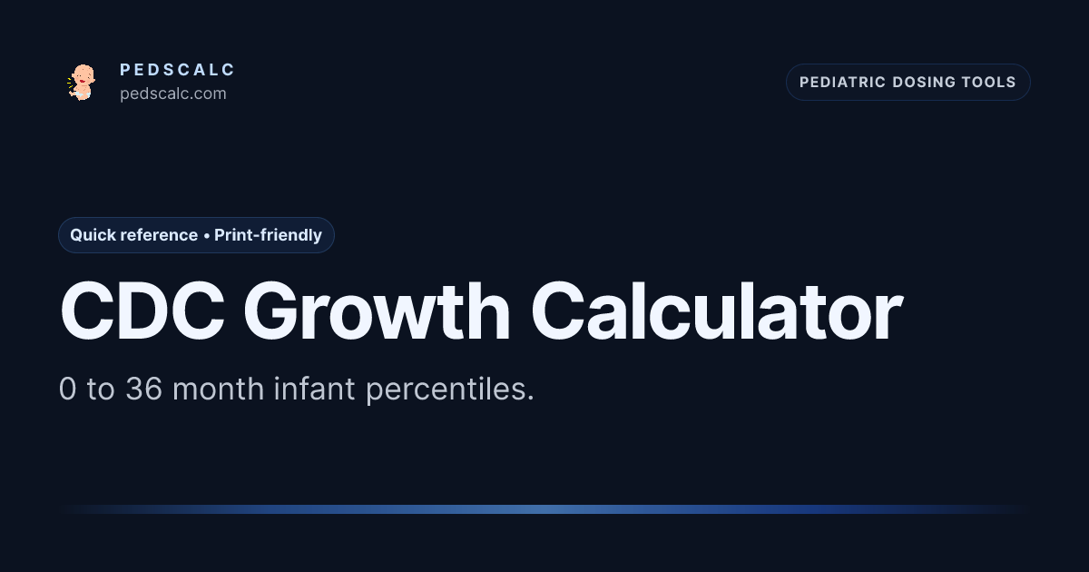 CDC growth calculator 0 to 36 months